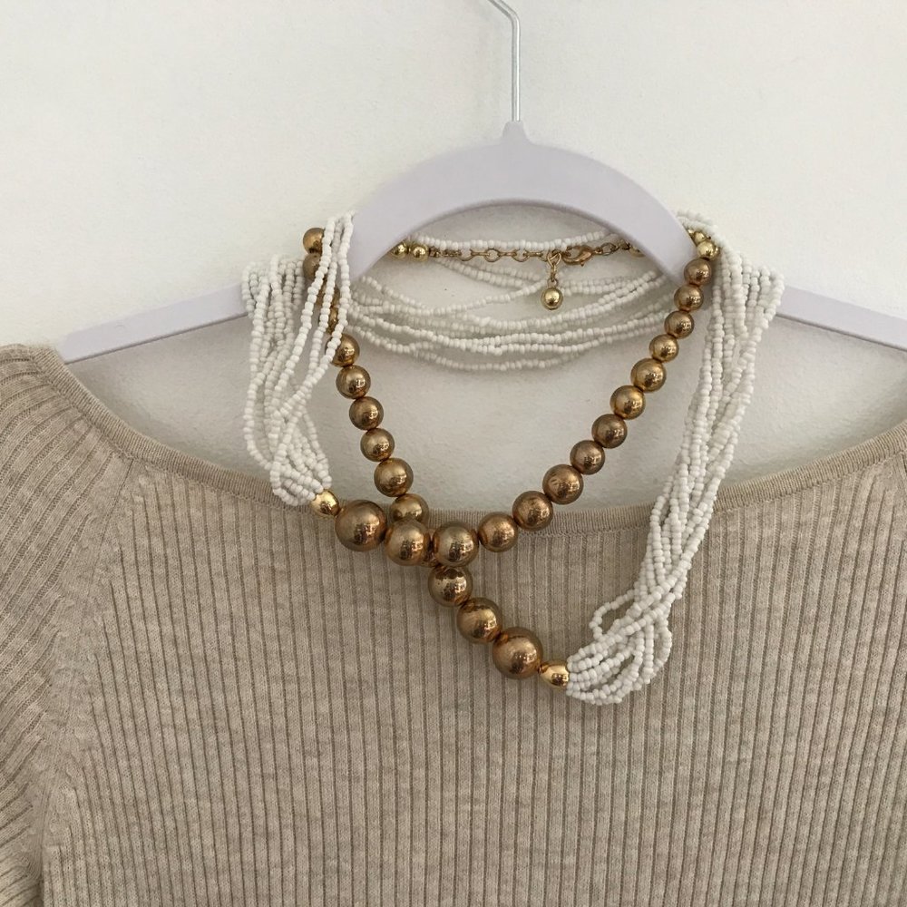 statement bead necklace